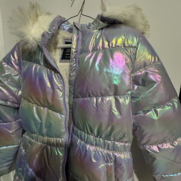 Girl's Puffer Jacket With Hood Coat Pockets SIZE XL (14/16) NEW - Picture 2 of 9